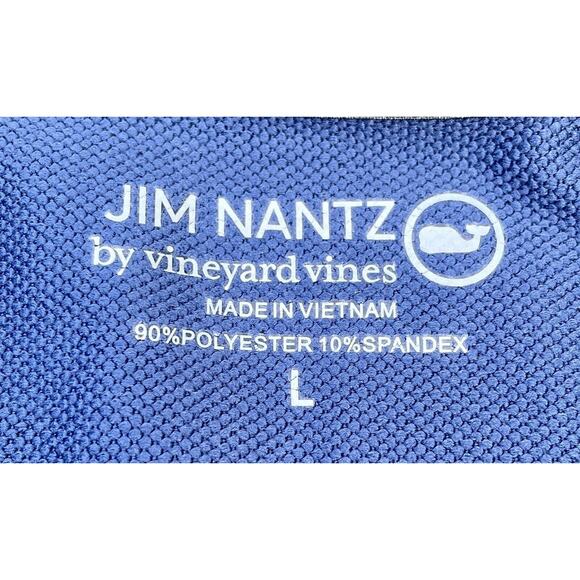 Vineyard Vines Jim Nantz Pullover 1/4 Zip Performance Men's Golf Club Blue Sz‎ L - Picture 4 of 7